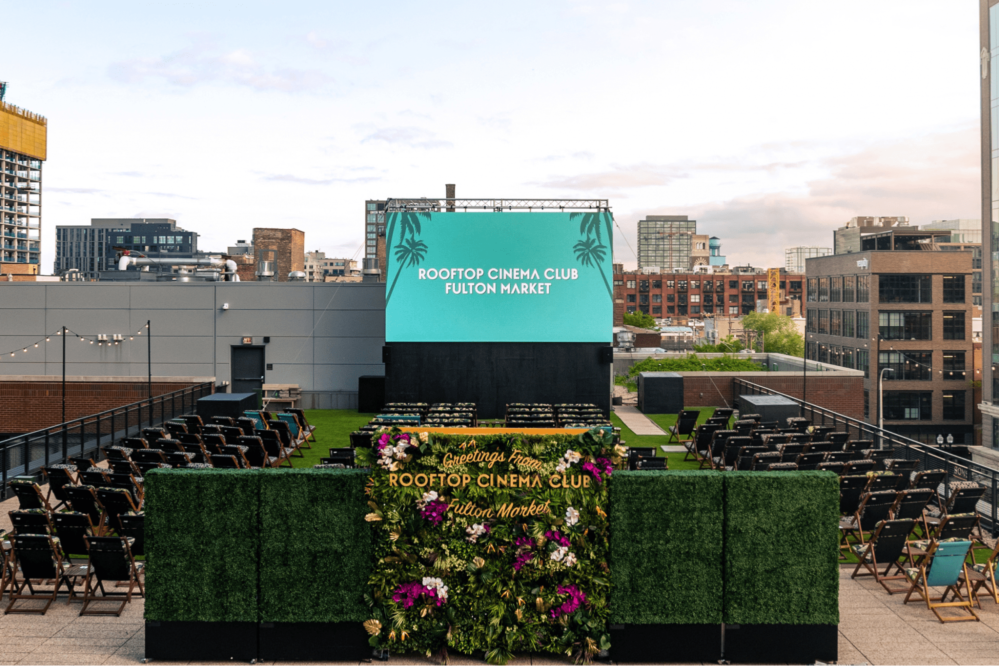 Rooftop Cinema Club: Watch Movies On Amazing Rooftop in Fulton Market